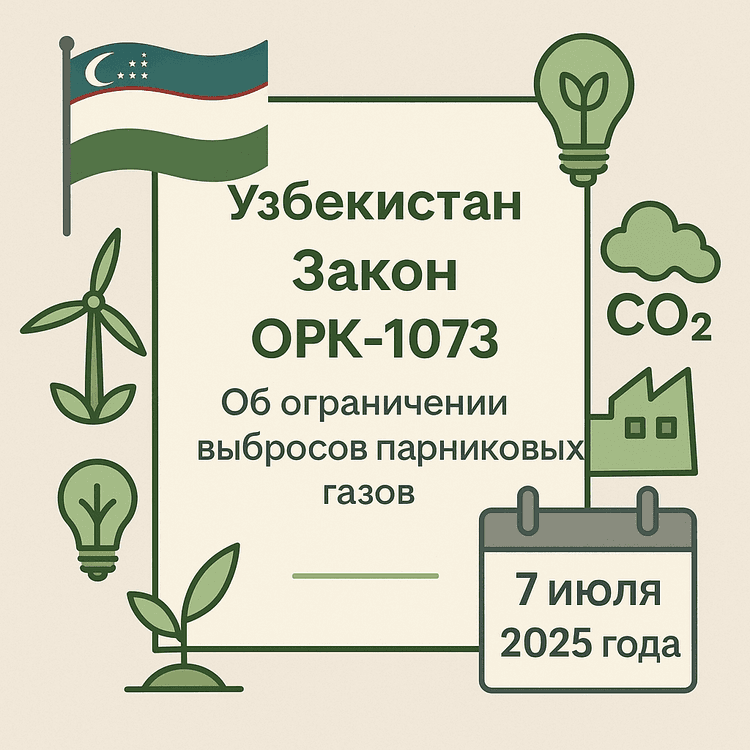 В Узбекистане принят Закон об ограничении выбросов парниковых газов: новые возможности для развития климатических инициатив