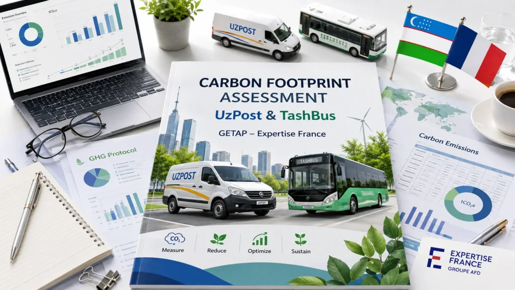 Expertise France uchun UzPost va TashBus’ning uglerod izini baholash
